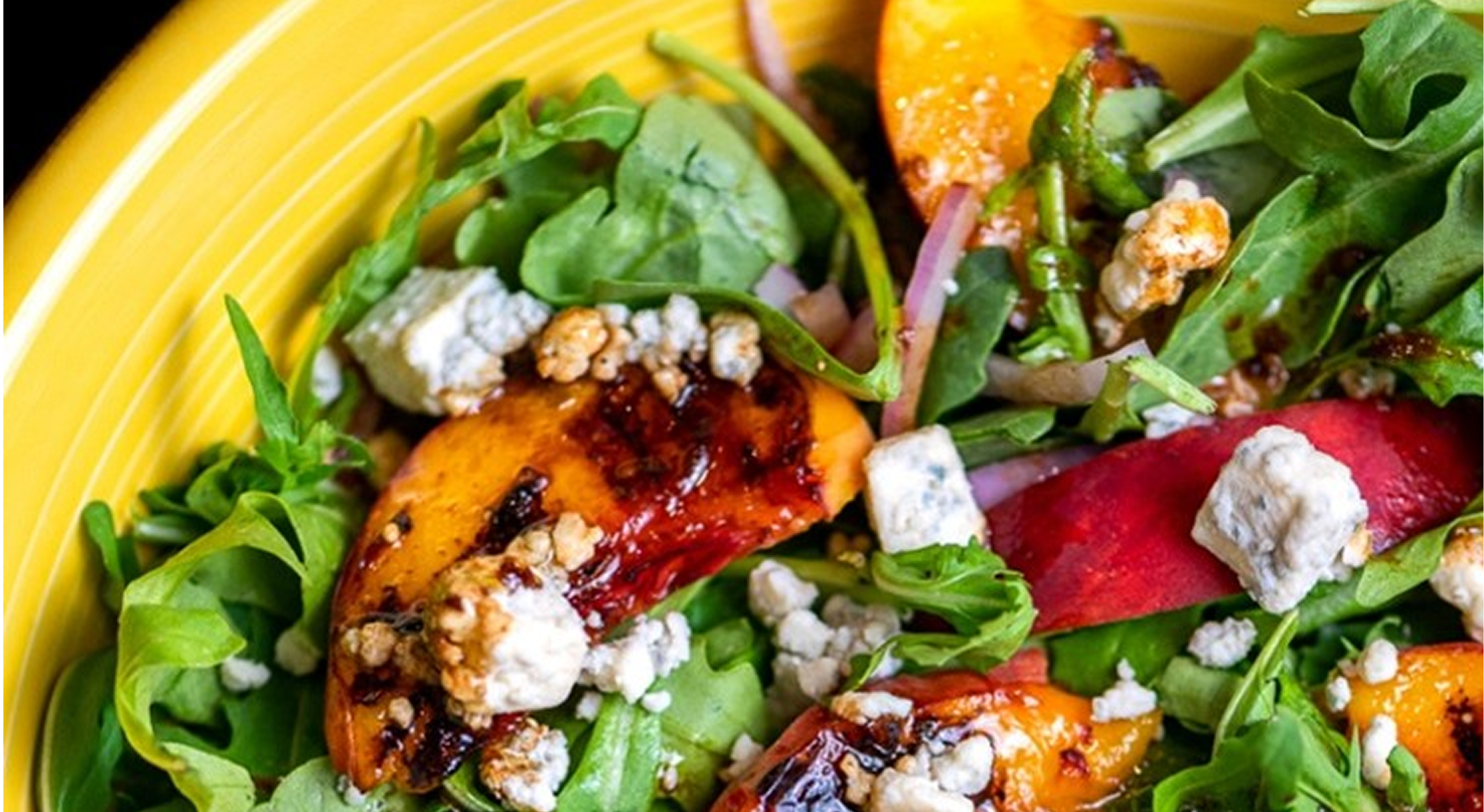 Peach and Gorgonzola Salad