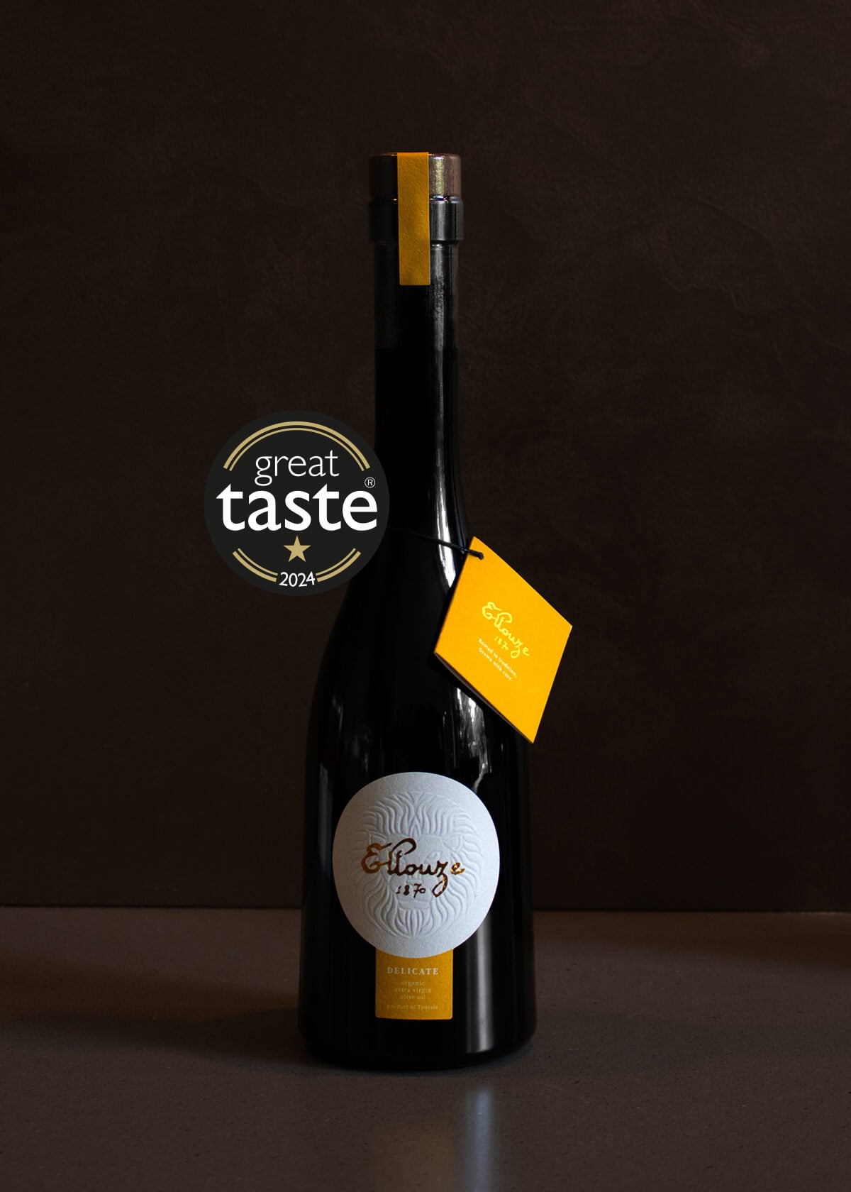 500ml Bottle of Delicate Organic Extra Virgin Olive Oil from Ellouze 1870