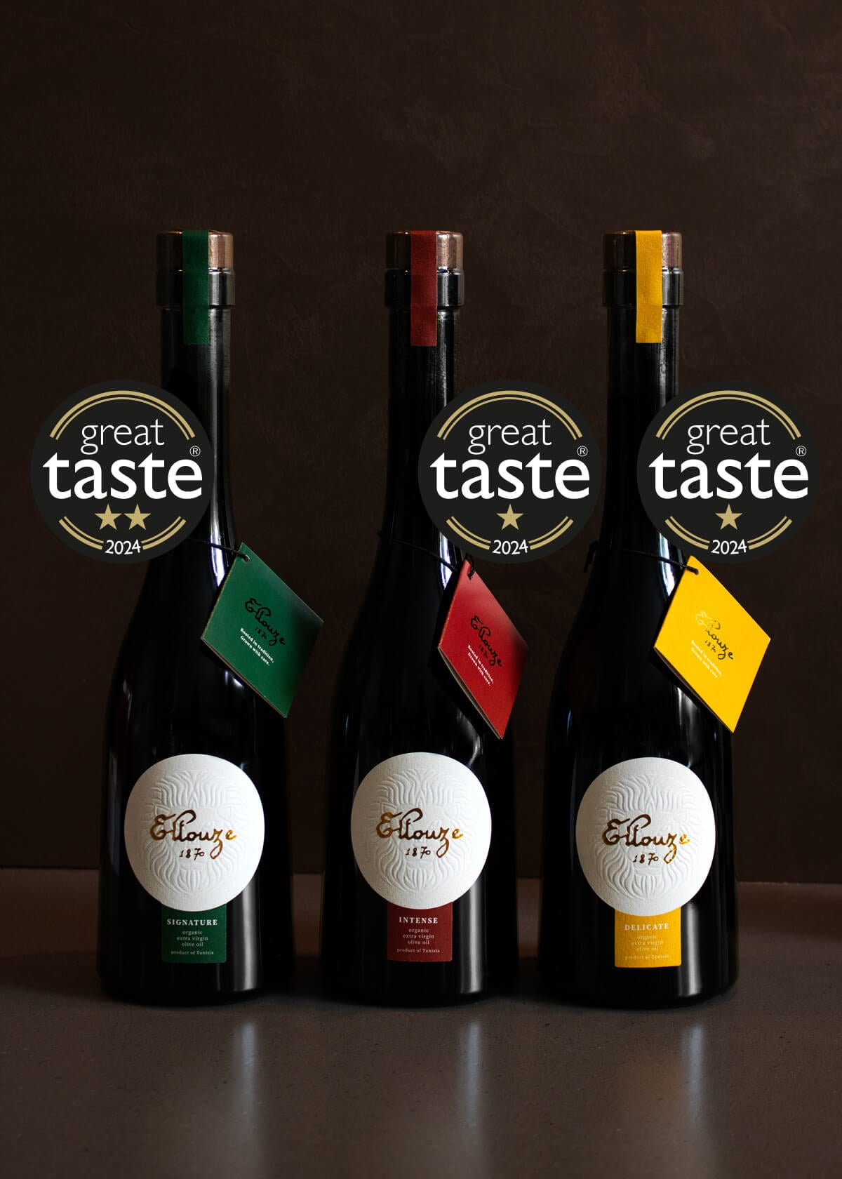 Ellouze 1870 Extra Virgin Olive Oil Tasting Collection 500ml Bottles