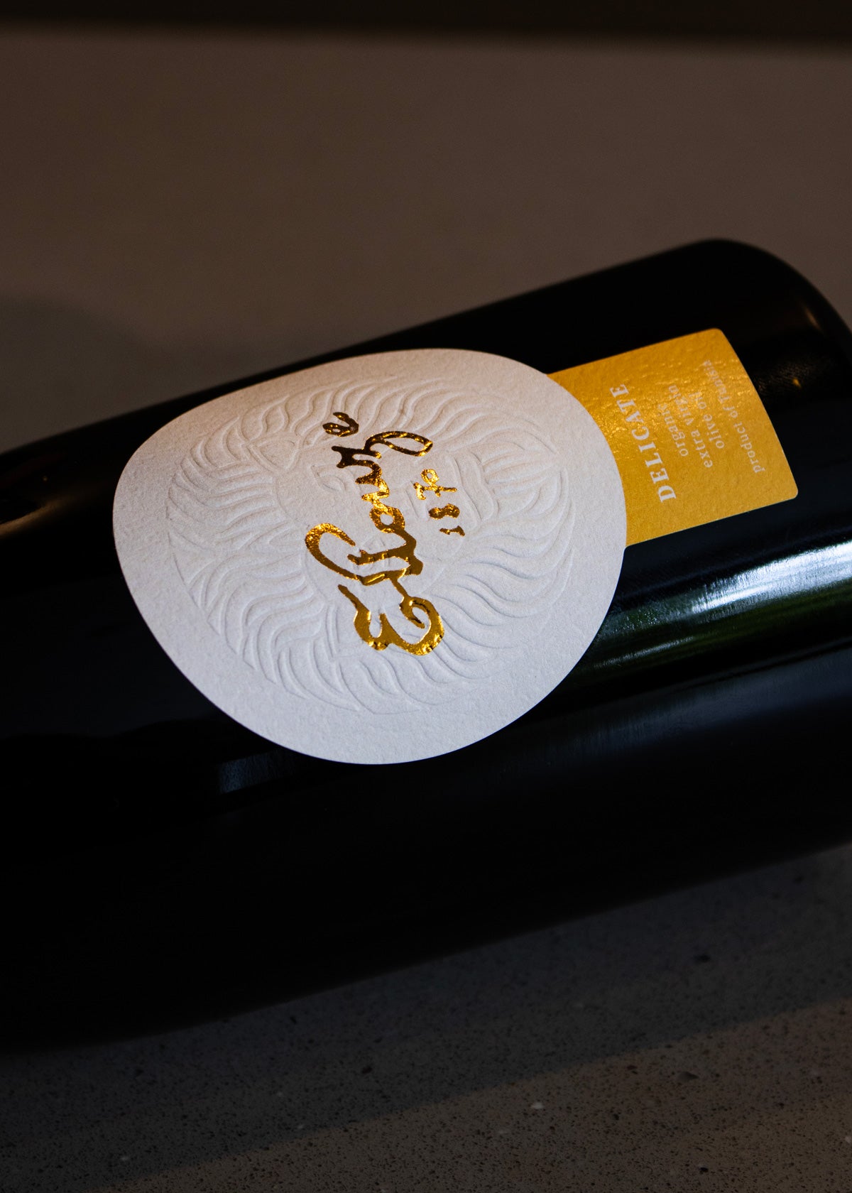 Ellouze 1870 Logo Featured on 500ml Bottle of Delicate Organic Extra Virgin Olive Oil